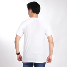 KAOS KANTONG KAOS PRIA ONECK PENDEK KATUN POCKET REVEAL LLAMA TSHIRT OBLONG PUTIH