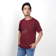 KAOS POLOS KAOS PRIA ONECK TERRY TSHIRT OBLONG POLOS MAROON