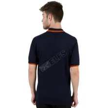 POLOSHIRT POLOS Poloshirt Lacost Basic Orange Biru Dongker