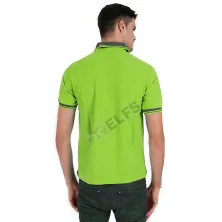 POLOSHIRT KOMBINASI POLOSHIRT LACOST NECK JUMBO ABU TUA HIJAU STABILO