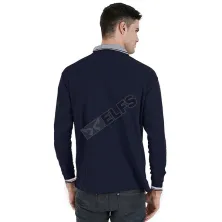 POLOSHIRT PANJANG Poloshirt Lengan Panjang Lacost Kerah Abu Muda Biru Dongker